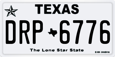 TX license plate DRP6776