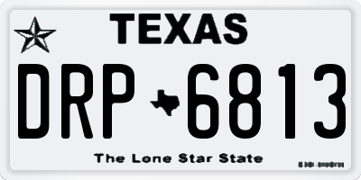 TX license plate DRP6813