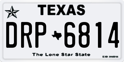 TX license plate DRP6814