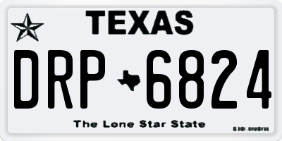 TX license plate DRP6824