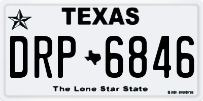 TX license plate DRP6846