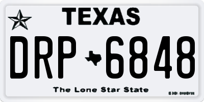 TX license plate DRP6848
