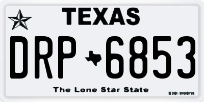 TX license plate DRP6853