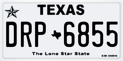 TX license plate DRP6855