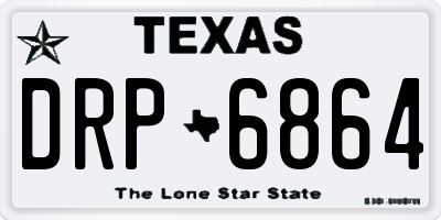 TX license plate DRP6864