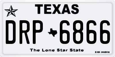TX license plate DRP6866