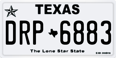 TX license plate DRP6883