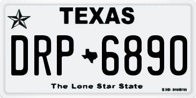 TX license plate DRP6890