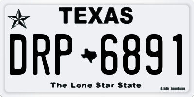 TX license plate DRP6891