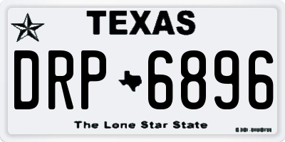 TX license plate DRP6896