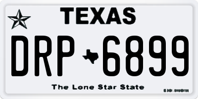 TX license plate DRP6899