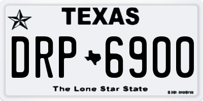 TX license plate DRP6900