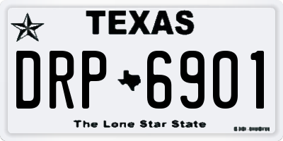 TX license plate DRP6901
