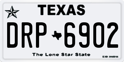 TX license plate DRP6902