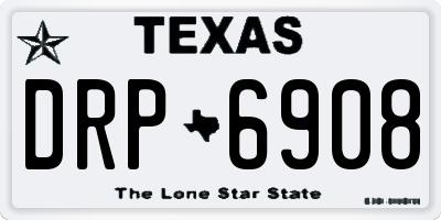 TX license plate DRP6908