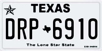 TX license plate DRP6910