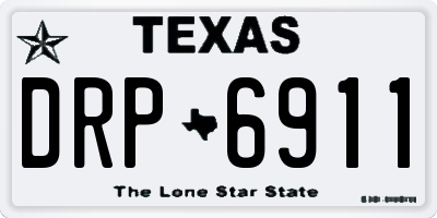TX license plate DRP6911