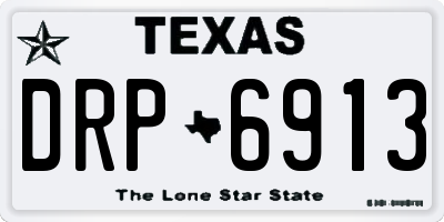 TX license plate DRP6913