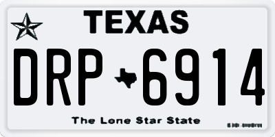 TX license plate DRP6914