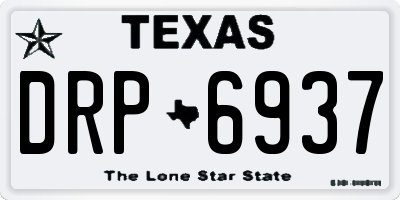 TX license plate DRP6937