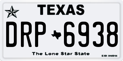 TX license plate DRP6938