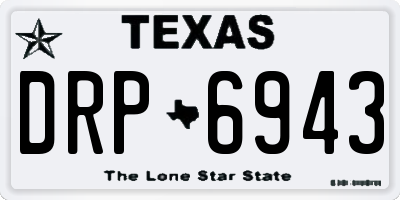 TX license plate DRP6943