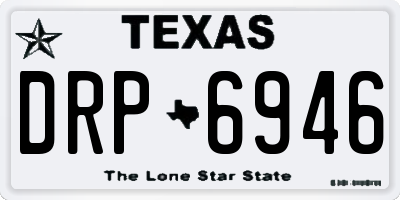 TX license plate DRP6946