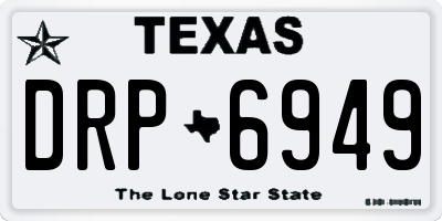 TX license plate DRP6949