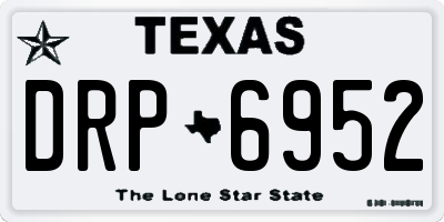 TX license plate DRP6952