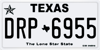 TX license plate DRP6955