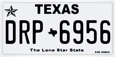 TX license plate DRP6956