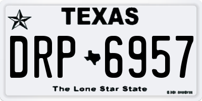 TX license plate DRP6957