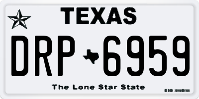 TX license plate DRP6959