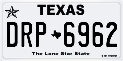 TX license plate DRP6962