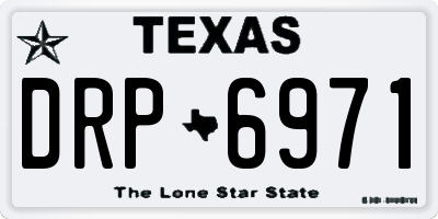 TX license plate DRP6971