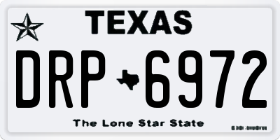 TX license plate DRP6972