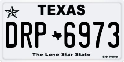 TX license plate DRP6973