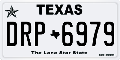 TX license plate DRP6979