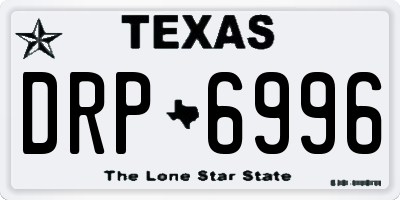 TX license plate DRP6996