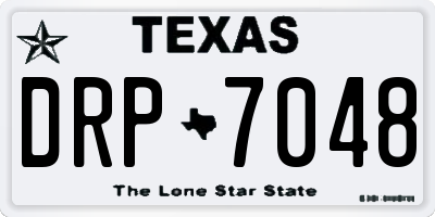TX license plate DRP7048