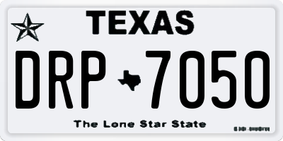 TX license plate DRP7050