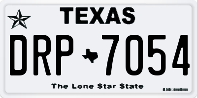 TX license plate DRP7054