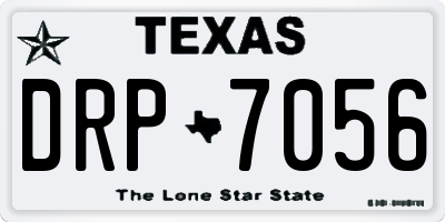 TX license plate DRP7056