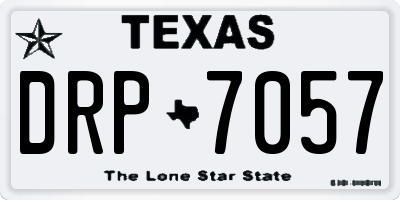 TX license plate DRP7057