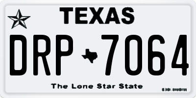 TX license plate DRP7064