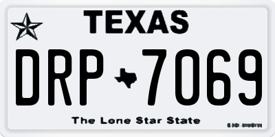 TX license plate DRP7069