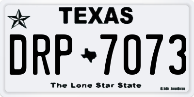 TX license plate DRP7073