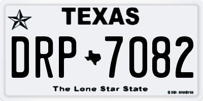 TX license plate DRP7082