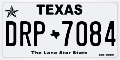 TX license plate DRP7084