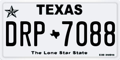 TX license plate DRP7088